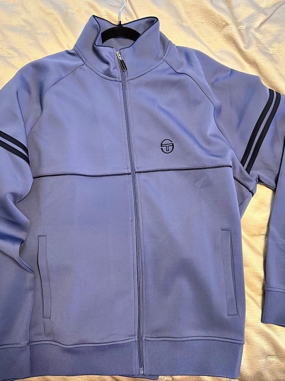 Sergio Tacchini Purple Track Jacket and matching pants set. Size 2XL